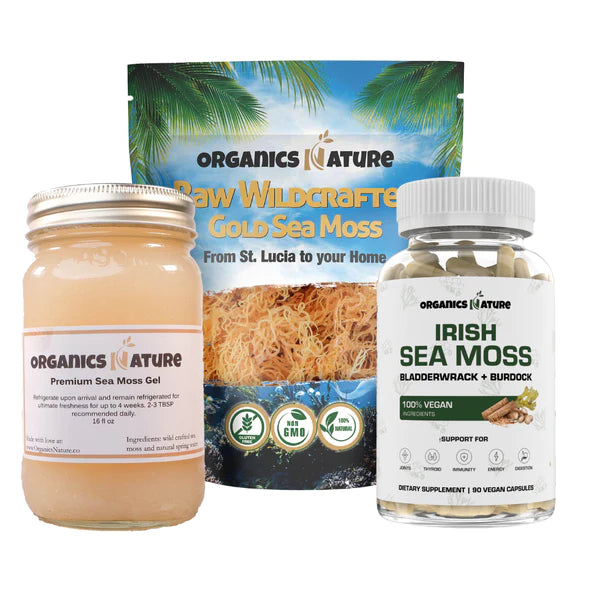 Organics Nature sea moss capsules and gel