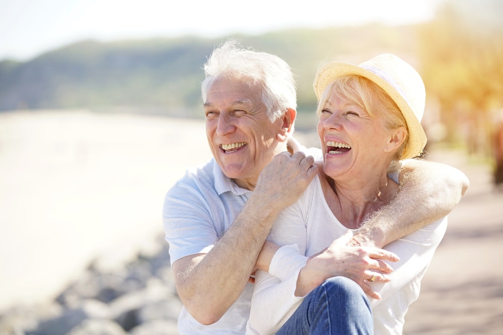 Elderly couple consuming sea moss for blood pressure