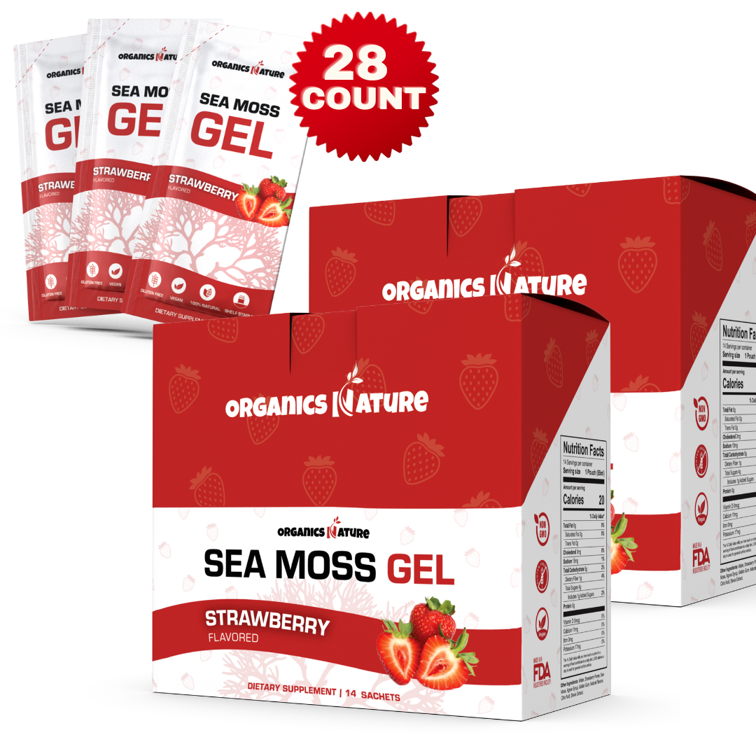 Sea Moss Gel Packs - Strawberry Flavored